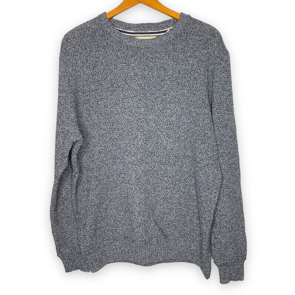 3/$20 Weatherproof men's heather blue chunky knit crewneck sweater XXL